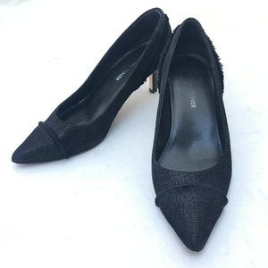 Donald J. Pliner Floe Frayed Kitten Heel Pumps 6M